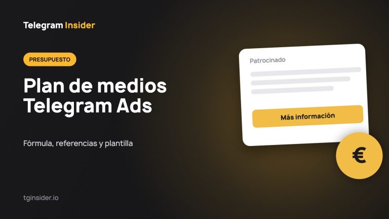 Portada del artículo sobre presupuesto y plan de medios de Telegram Ads