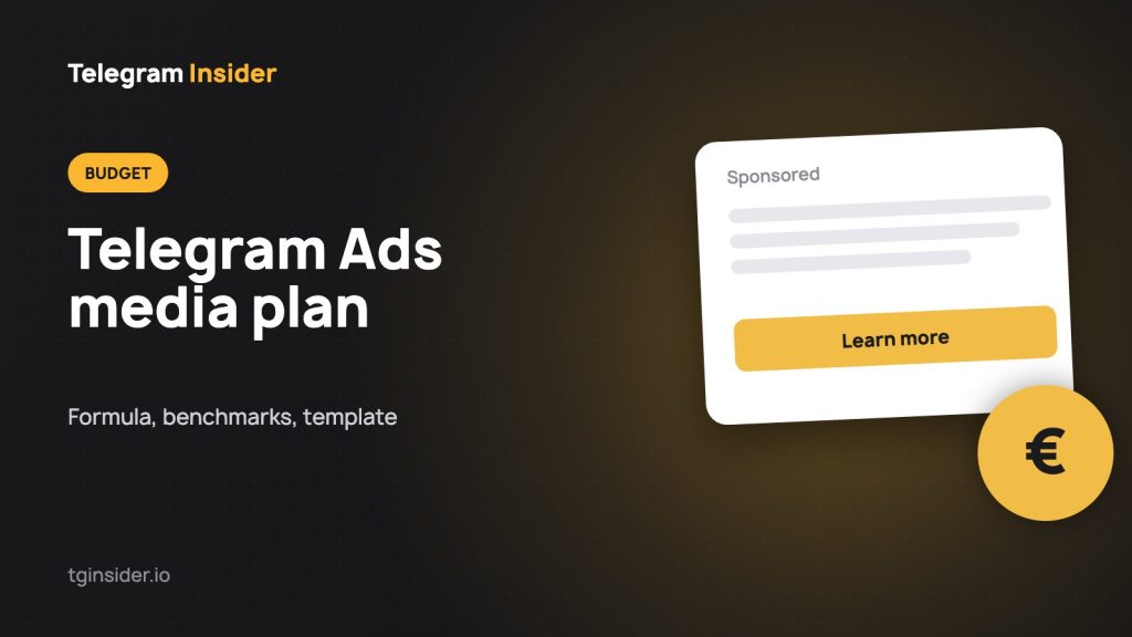 Cover image for an article on Telegram Ads budget and media planning
