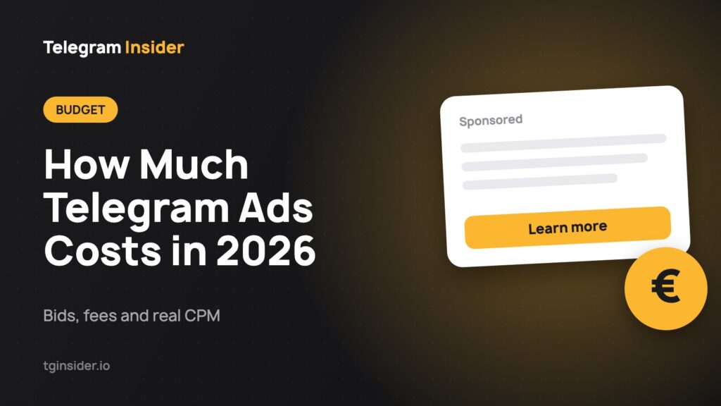 How Much Telegram Ads Costs in 2026 — Bids, fees and real CPM